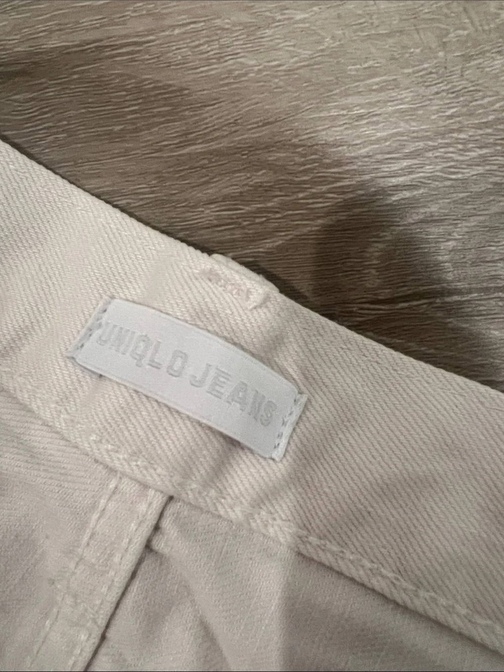 Uniqlo White Denim Cutoff Shorts